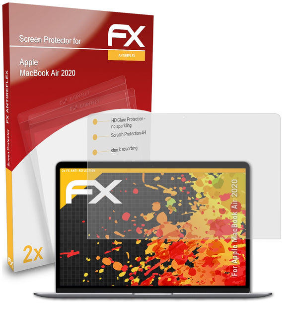 atFoliX FX-Antireflex Displayschutzfolie für Apple MacBook Air (2020)