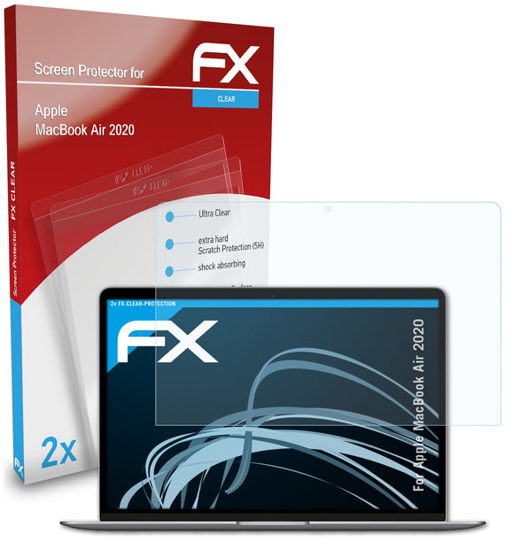 atFoliX FX-Clear Schutzfolie für Apple MacBook Air (2020)