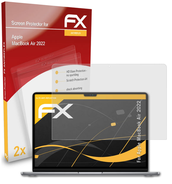 atFoliX FX-Antireflex Displayschutzfolie für Apple MacBook Air (2022)