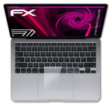 Glasfolie atFoliX kompatibel mit Apple MacBook Air Trackpad 2020, 9H Hybrid-Glass FX