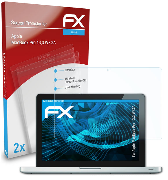 atFoliX FX-Clear Schutzfolie für Apple MacBook Pro 13,3 WXGA