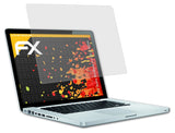 Panzerfolie atFoliX kompatibel mit Apple MacBook Pro 15,4 WXGA, entspiegelnde und stoßdämpfende FX (2X)