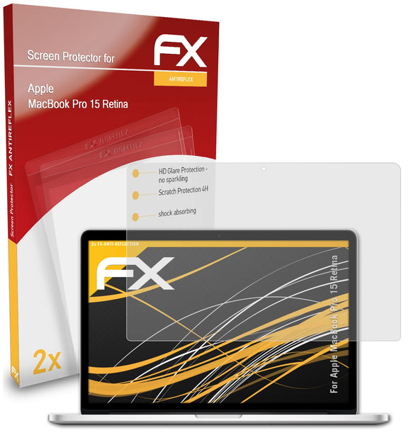 atFoliX FX-Antireflex Displayschutzfolie für Apple MacBook Pro 15 Retina
