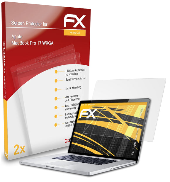 atFoliX FX-Antireflex Displayschutzfolie für Apple MacBook Pro 17 WXGA