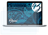 Schutzfolie Bruni kompatibel mit Apple MacBook Pro 2017 13 inch incl. Touch Bar, glasklare (2er Set)