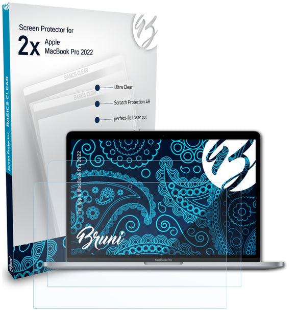 Bruni Basics-Clear Displayschutzfolie für Apple MacBook Pro (2022)