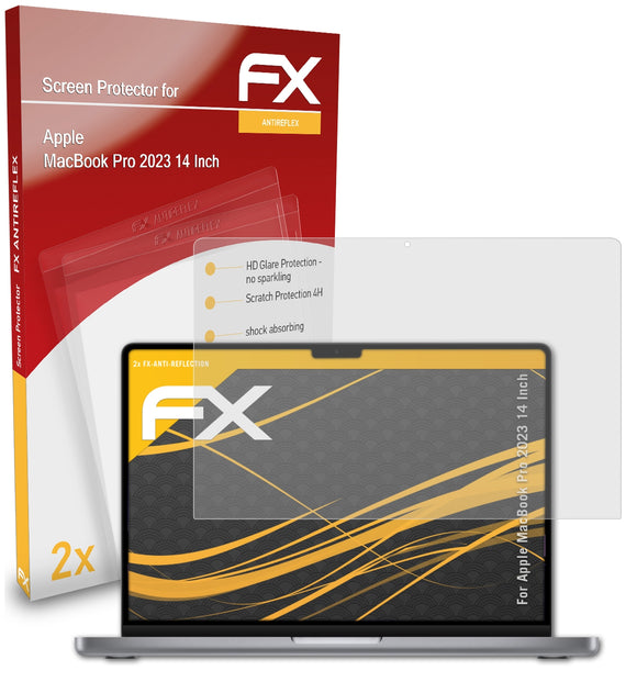 atFoliX FX-Antireflex Displayschutzfolie für Apple MacBook Pro 2023 (14 Inch)