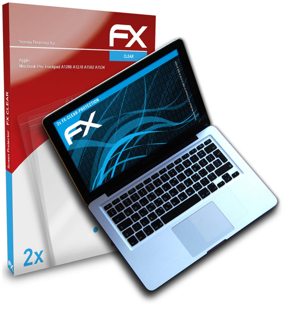 atFoliX FX-Clear Schutzfolie für Apple MacBook Pro Trackpad (A1286 A1278 A1502 A1534)