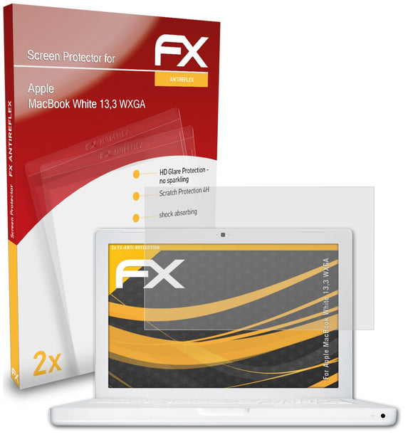 atFoliX FX-Antireflex Displayschutzfolie für Apple MacBook White 13,3 WXGA