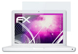 Glasfolie atFoliX kompatibel mit Apple MacBook White 13,3 WXGA, 9H Hybrid-Glass FX