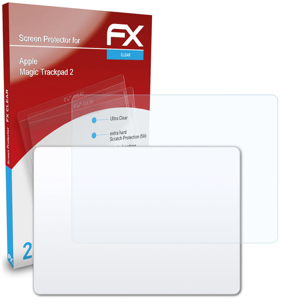atFoliX FX-Clear Schutzfolie für Apple Magic Trackpad 2