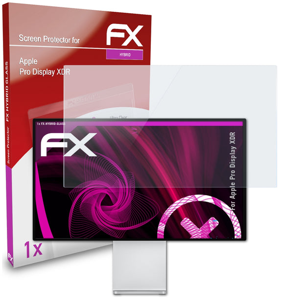 atFoliX FX-Hybrid-Glass Panzerglasfolie für Apple Pro Display XDR