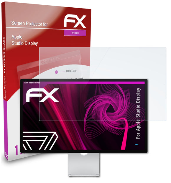 atFoliX FX-Hybrid-Glass Panzerglasfolie für Apple Studio Display
