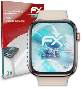 atFoliX FX-ActiFleX Displayschutzfolie für Apple Watch 40 mm (Series 4)