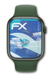 Schutzfolie atFoliX passend für Apple Watch 41 mm Series 7, ultraklare und flexible FX (3X)