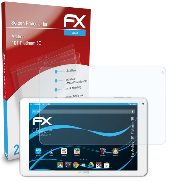 atFoliX FX-Clear Schutzfolie für Archos 101 Platinum 3G