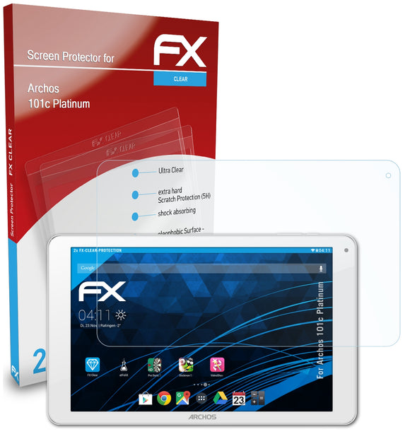 atFoliX FX-Clear Schutzfolie für Archos 101c Platinum