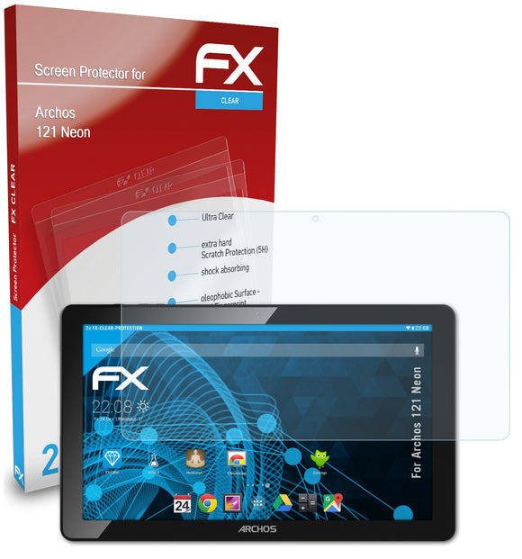 atFoliX FX-Clear Schutzfolie für Archos 121 Neon