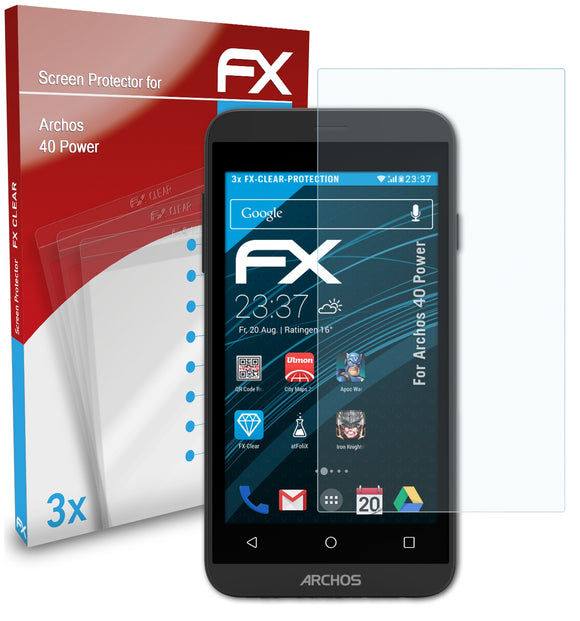 atFoliX FX-Clear Schutzfolie für Archos 40 Power