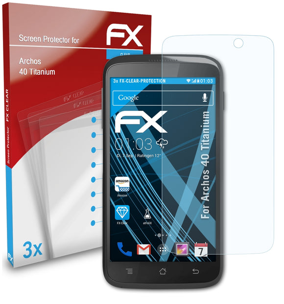 atFoliX FX-Clear Schutzfolie für Archos 40 Titanium