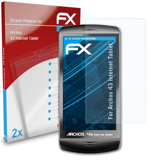 atFoliX FX-Clear Schutzfolie für Archos 43 Internet Tablet