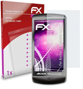 atFoliX FX-Hybrid-Glass Panzerglasfolie für Archos 43 Internet Tablet