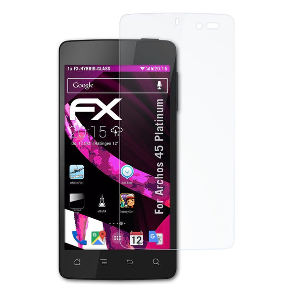 atFoliX FX-Hybrid-Glass Panzerglasfolie für Archos 45 Platinum