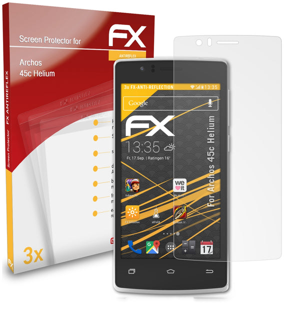 atFoliX FX-Antireflex Displayschutzfolie für Archos 45c Helium