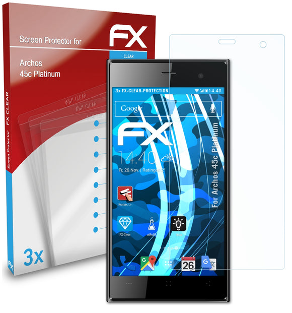 atFoliX FX-Clear Schutzfolie für Archos 45c Platinum