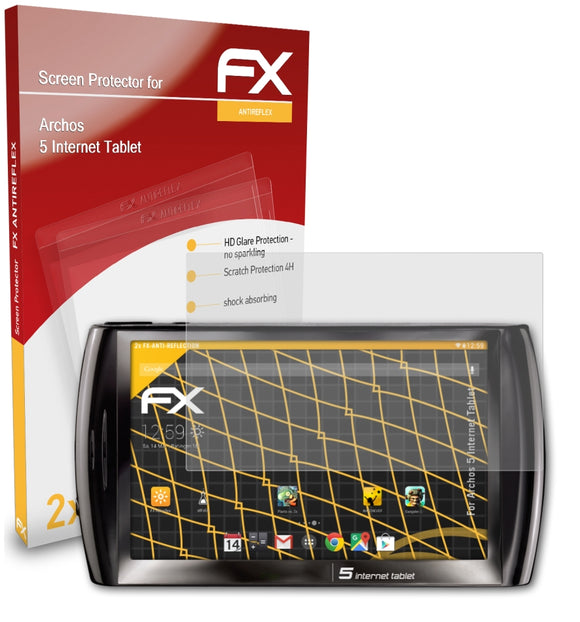 atFoliX FX-Antireflex Displayschutzfolie für Archos 5 Internet Tablet