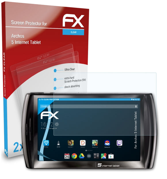 atFoliX FX-Clear Schutzfolie für Archos 5 Internet Tablet