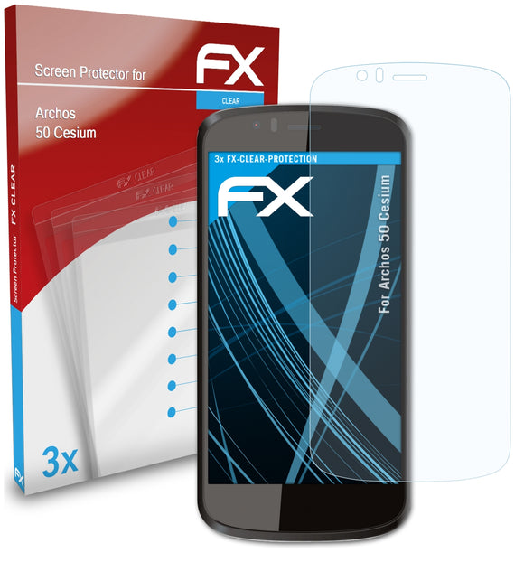 atFoliX FX-Clear Schutzfolie für Archos 50 Cesium