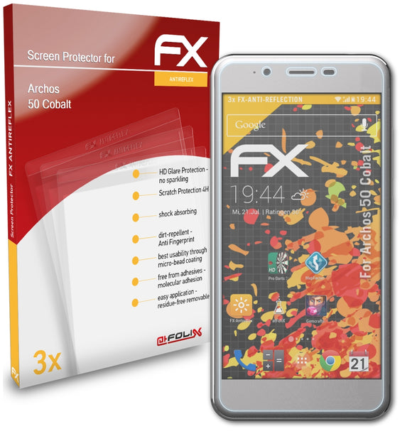 atFoliX FX-Antireflex Displayschutzfolie für Archos 50 Cobalt