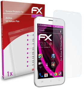 atFoliX FX-Hybrid-Glass Panzerglasfolie für Archos 50 Helium Plus