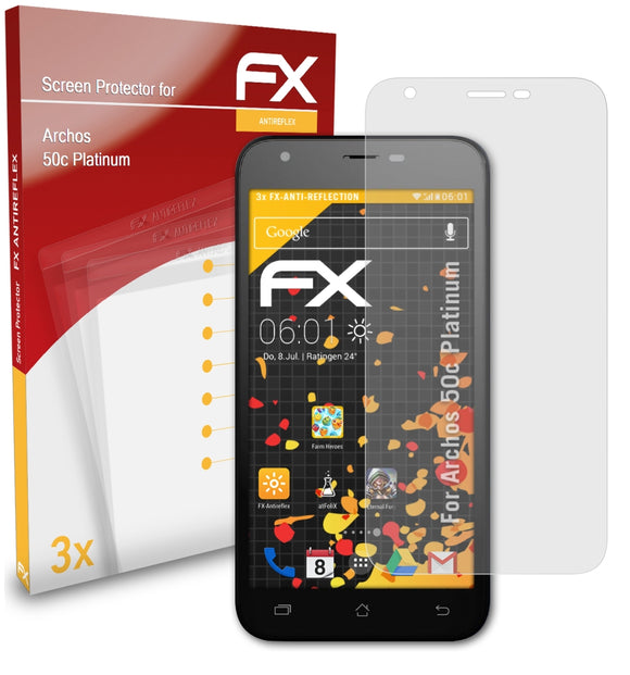 atFoliX FX-Antireflex Displayschutzfolie für Archos 50c Platinum