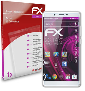 atFoliX FX-Hybrid-Glass Panzerglasfolie für Archos 55 Cobalt Plus