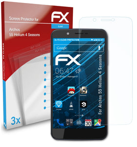 atFoliX FX-Clear Schutzfolie für Archos 55 Helium 4 Seasons