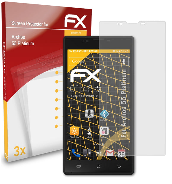 atFoliX FX-Antireflex Displayschutzfolie für Archos 55 Platinum