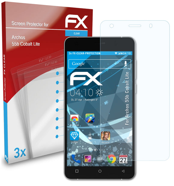 atFoliX FX-Clear Schutzfolie für Archos 55b Cobalt Lite