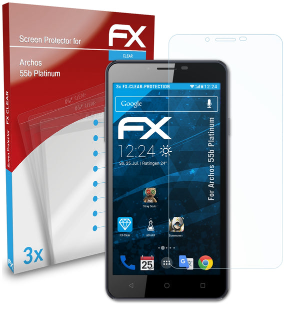atFoliX FX-Clear Schutzfolie für Archos 55b Platinum