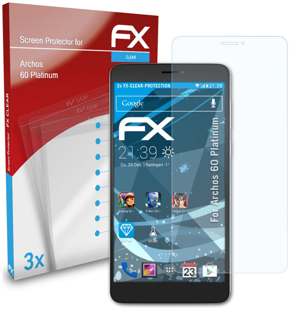 atFoliX FX-Clear Schutzfolie für Archos 60 Platinum
