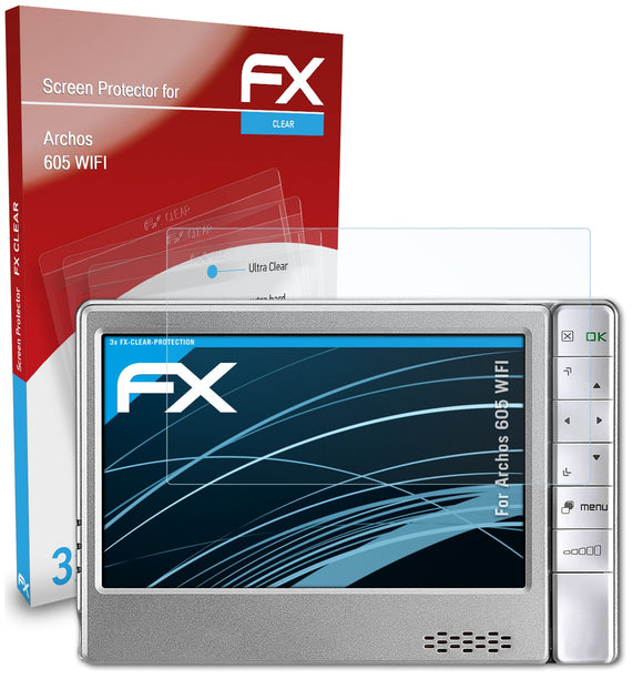 atFoliX FX-Clear Schutzfolie für Archos 605 WIFI
