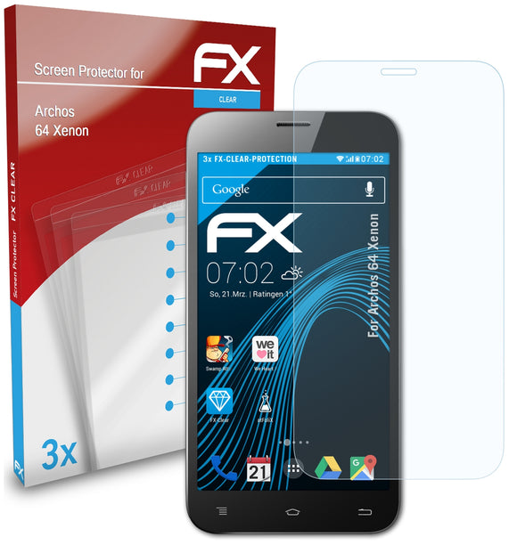 atFoliX FX-Clear Schutzfolie für Archos 64 Xenon