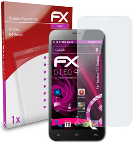 atFoliX FX-Hybrid-Glass Panzerglasfolie für Archos 64 Xenon