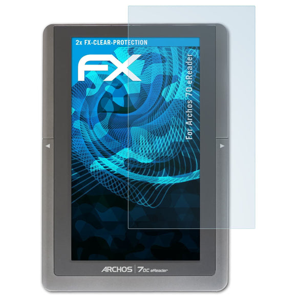 atFoliX FX-Clear Schutzfolie für Archos 70 eReader
