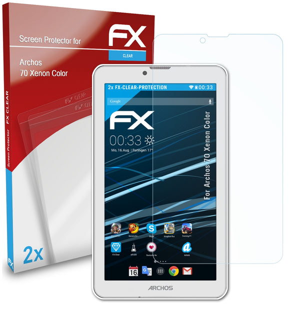 atFoliX FX-Clear Schutzfolie für Archos 70 Xenon Color