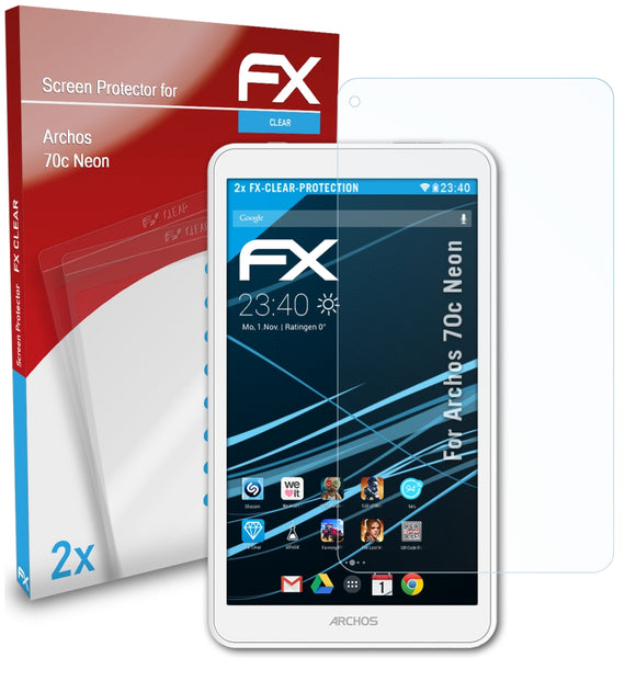 atFoliX FX-Clear Schutzfolie für Archos 70c Neon