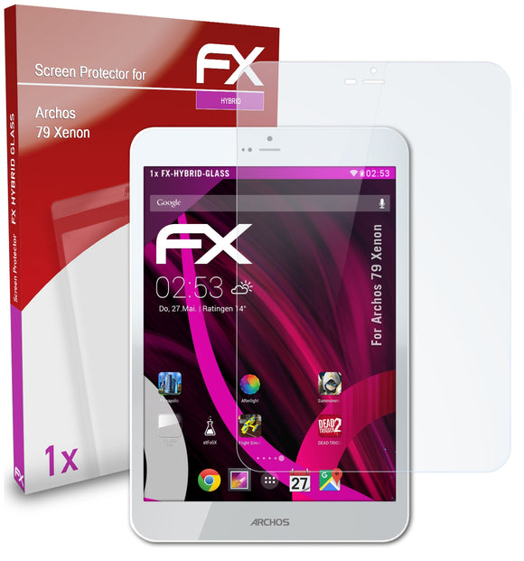 atFoliX FX-Hybrid-Glass Panzerglasfolie für Archos 79 Xenon