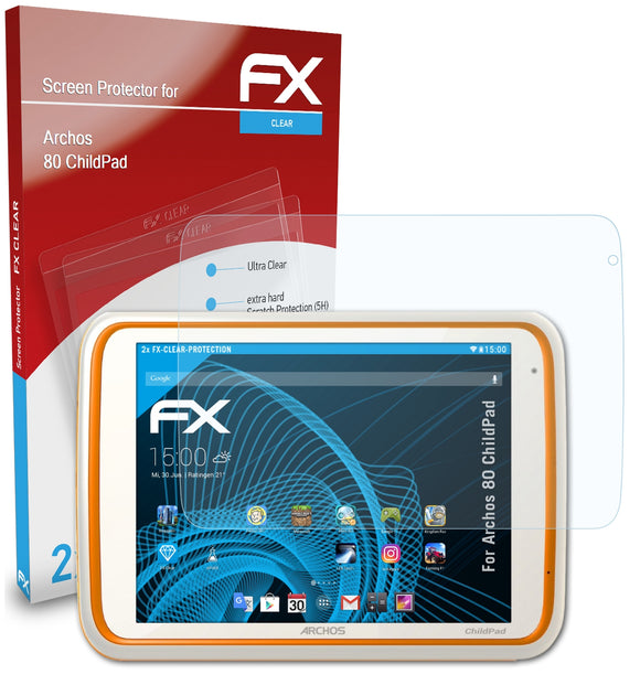 atFoliX FX-Clear Schutzfolie für Archos 80 ChildPad