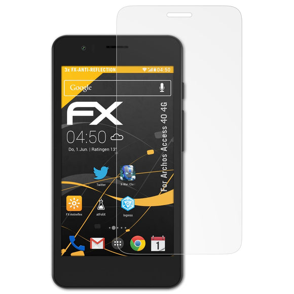 atFoliX FX-Antireflex Displayschutzfolie für Archos Access 40 4G
